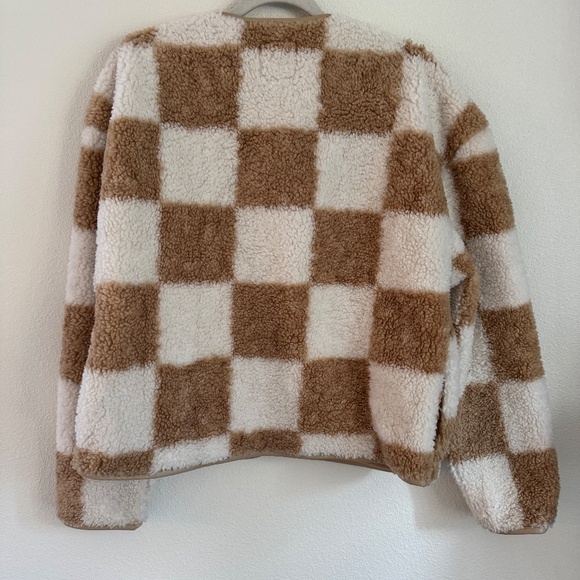 Abercrombie & Fitch Checked Teddy Jacket - Picture 2 of 5